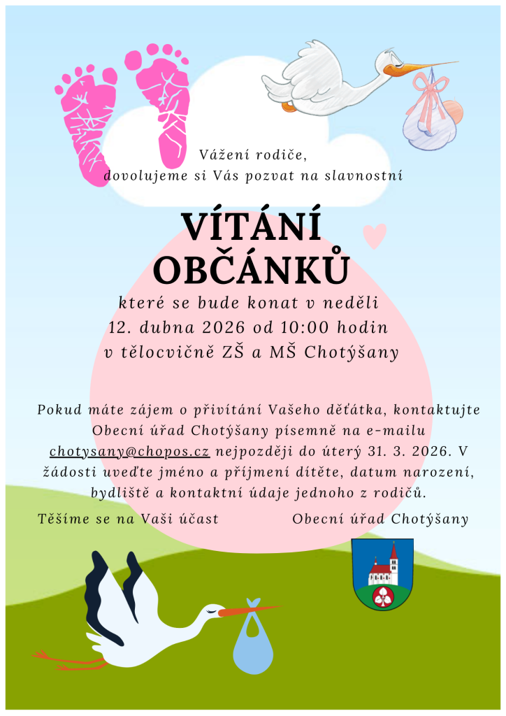 vítání občánků 2026